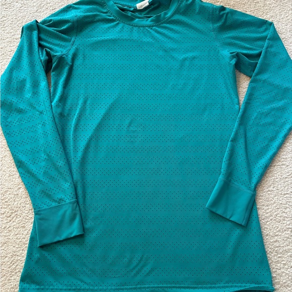 Zyia Active Teal Chill Long Sleeve T - Picture 3 of 4